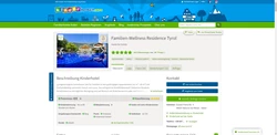 Screenshot Kinderhotel Detailseite