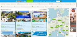 Screenshot Kinderhotel Sucheseite