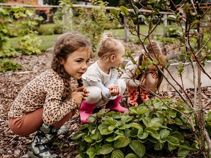 Familienhotel - Wellnessbereich - Kinderbetreuung in der Natur mit eigenem Gemüsegarten - Familotel Landhaus Averbeck