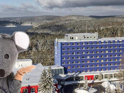 Familienhotel - Sachsen - Hotel im Winter mit der W(B)ühlmaus - Hotel Am Bühl