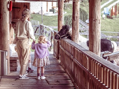 Familienhotel - Kletterwand - Besuchen Sie jederzeit unseren Streichelzoo - Alpin Family Resort Seetal