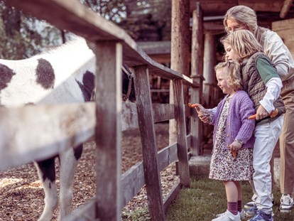 Familienhotel - Preisniveau: exklusiv - Tierfütterungen am Streichelzoo - Alpin Family Resort Seetal