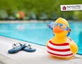 Kinderhotel: Schwimmbad - Außenbecken - Hotel Sonnenhügel Familotel Rhön